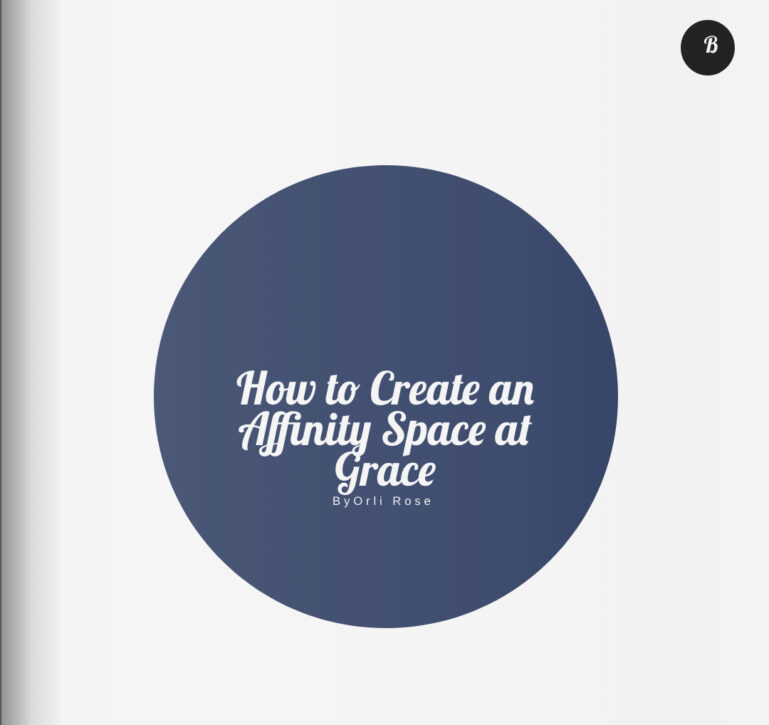 How to create an affinity space!